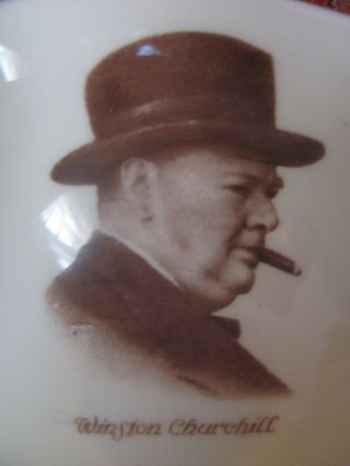 Vintage 40 ' s Paragon Winston Churchill Fine Bone China Tea Cup & Saucer England 4