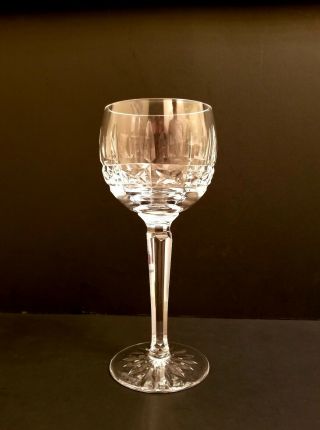 Waterford Kylemore (cut) Wine Hock Glass Goblet Ireland Crystal