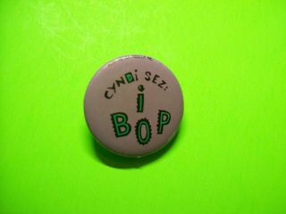 Cyndi Lauper 1984 Pinback Button Badge I Bop Vintage Wave Mutza