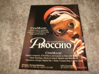 The Adventures Of Pinocchio Oscar Ad Martin Landau,  Jonathan Taylor Thomas