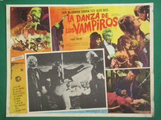 The Fearless Vampire Killers Horror Sharon Tate Roman Polanski Mexico Lobby Card