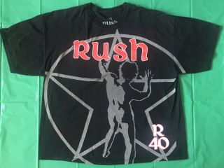 Rush R40 Official 2015 Starman Tour Shirt Pre Owned Xxl