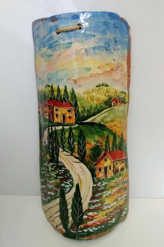 Ceramic Wall Hanging Decor Art Made In Italy Handmade Signed