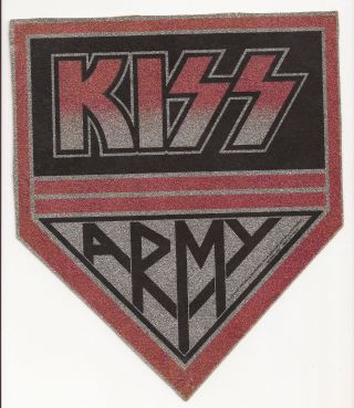 Vintage Kiss Army Iron On Patch