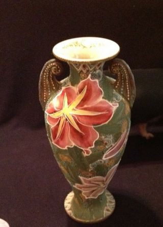 Hull Dogwood Vase Hand Painted Floral 507 - 6.  5 "