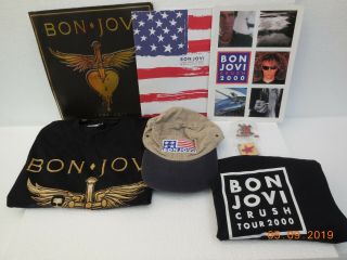 Bon Jovi Memorabilia 8 Piece Tour Bundle