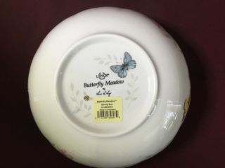 Lenox Butterfly Meadow 9 1/2 " Round Vegetable Serving Bowl
