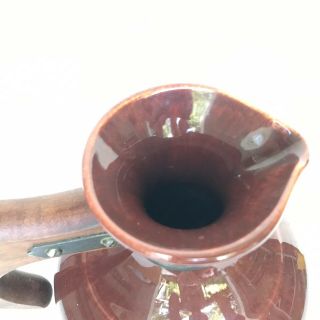 Vintage Franciscan Pottery El Patio GMcB Redwood Gloss Carafe Cap Wood Handle 8