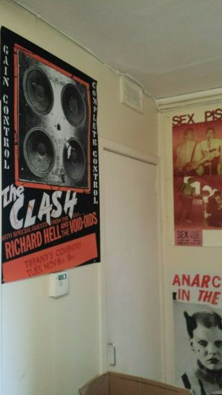 The Clash 1977 Tour Poster Punk Rock London Calling Combat Rock