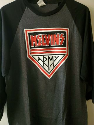 Melvins Raglan Official Shirt L Kiss Army Design Boris Nirvana Mudhoney Subpop