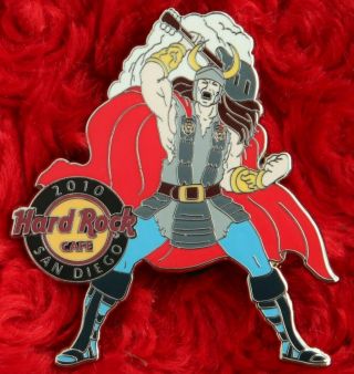 Hard Rock Cafe Pin Set San Diego Thor Hero Hammer Comic Con Hat Lapel Logo