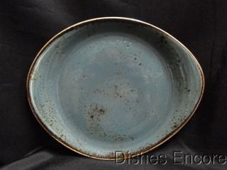 Steelite Performance Craft,  England: Blue Freestyle Plate (s),  9 3/4 " X 8 "