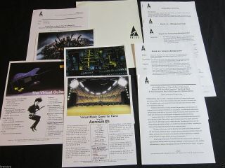Aerosmith ‘quest For Fame Video Game’ 1994 Press Kit