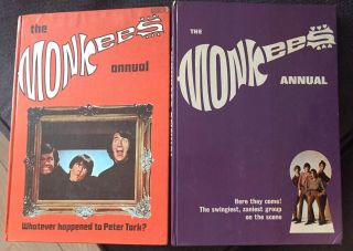 The Monkees 2 Annuals 1967 Vgc