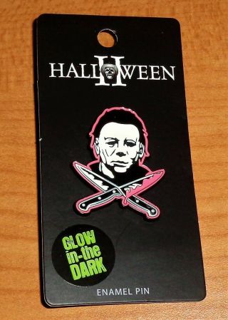 Michael Myers Enamel Pin - Rock Rebel - Glow In The Dark - - Halloween Ii