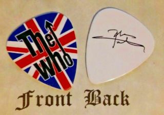 Who - The Who Band Logo Signature Guitar Pick - (pete Townshend) (w)