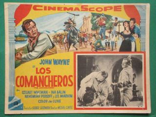 John Wayne The Comancheros Western Art Spanish Mexican Lobby Card 7