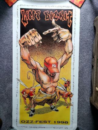 Limp Bizkit Huge 1998 Ozzfest Tour Poster
