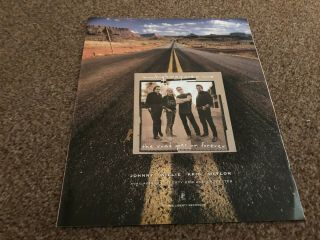 (rsm29) Advert/poster 12x10 " Highwaymen : The Road Goes On Forever