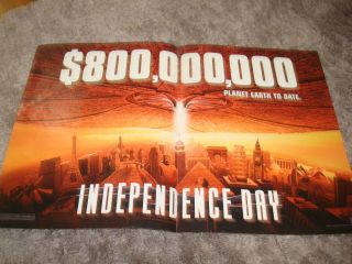 Independence Day 1996 Oscar Ad With York City,  Paris,  Italy $800,  000,  000
