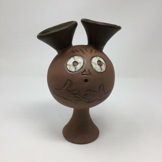 Vintage California Pottery Designs West Robert Maxwell Funny Face Vase