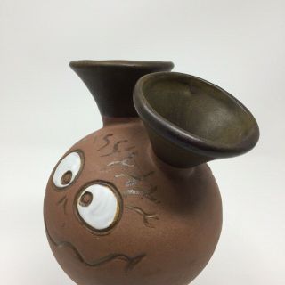 Vintage California Pottery Designs West Robert Maxwell Funny Face Vase 3