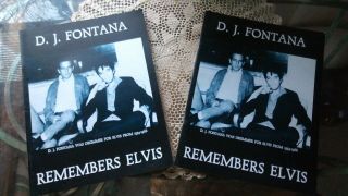 D.  J.  Fontana Remember Elvis Presley Book With Photos 1981