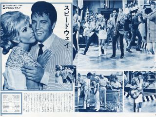 Elvis Presley Nancy Sinatra Speedway 1968 Japan Picture Clippings 2 - Pages Li/r