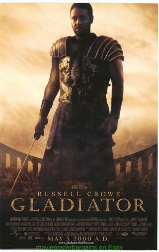 Gladiator Movie Poster 11x17 Inch Mini - Sheet Russell Crowe