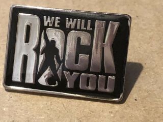 Queen We Will Rock You Official Metal Promo Pin Badge