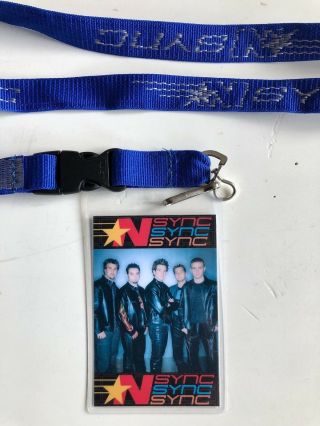 N Sync Authentic 2001 Concert Laminated Backstage Pass For The Popodyssey Tour 3
