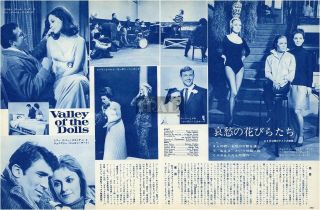 Sharon Tate Patty Duke Barbara Parkins Valley Of Dolls 1968 Japan Clippings Fi/m