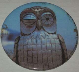 1980 Clash Of The Titans " Bubo The Owl " Pin 3 " Has Some Spots