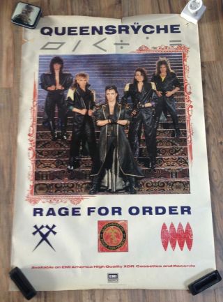Queensrÿche Rage For Order Poster 24x36 Tate Wilton Rockenfield Jackson Degarmo
