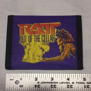 Vintage Ratt Velcro Wallet Concert Tour Music Heavy Metal Fair Carnival Hair