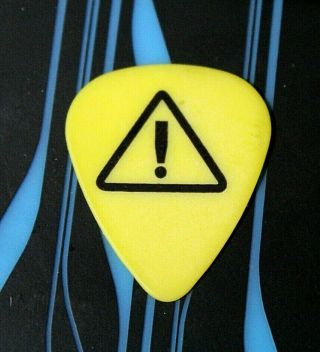 Green Day // Billie Joe Armstrong 2000 Tour Guitar Pick // Yellow/black