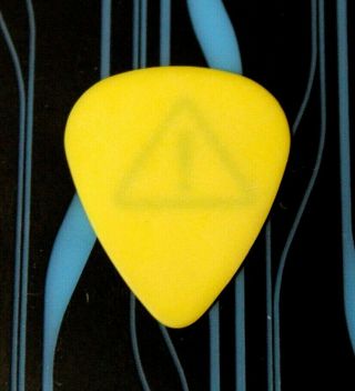 GREEN DAY // Billie Joe Armstrong 2000 Tour Guitar Pick // Yellow/Black 2