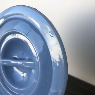 Jeannette Glass Company Delphite Round Lid (Drippings Jar) 2
