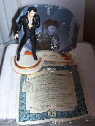 Bradford Exchange Elvis Presley Collector Figurines,  Stored In Pack