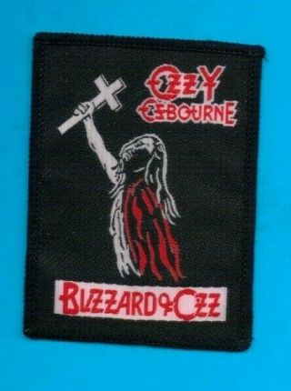 Ozzy Osbourne Blizzard Of Ozz Vintage 1980s Sew On Patch