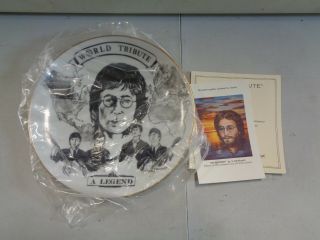 1981 Hackett American Collectors The Beatles John Lennon World Tribute Plate