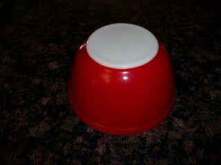 Vtg Pyrex 1.  5 Qt Nesting Mixing Bowl Primary Red 402