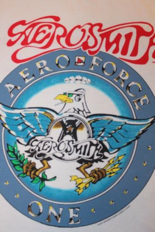 Vintage 90 ' s AEROSMITH Aero Force One Tour Shirt 2