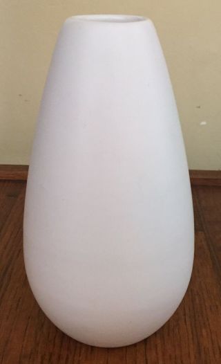 Vintage Bianca Gouda Vase - Made in Holland - Matte White,  Floral Motif 3
