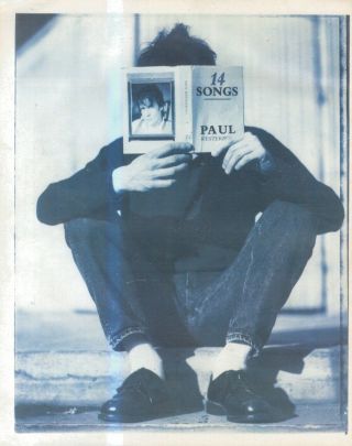 (hfbk8) Poster/advert 13x11 " Paul Westerberg : 14 Songs