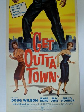14x36 Movie Poster Insert Get Out Of Town 1959 2