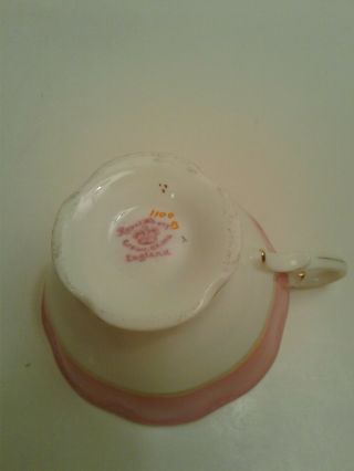 Royal Albert Crown China Cup And Saucer Pink Floral 1927 - 1935 6