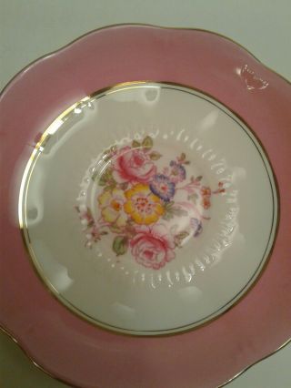 Royal Albert Crown China Cup And Saucer Pink Floral 1927 - 1935 8