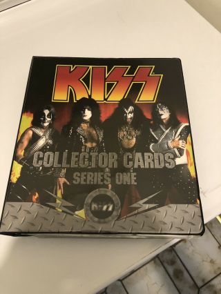 Kiss 1997 Trading Cards Binder W/cards