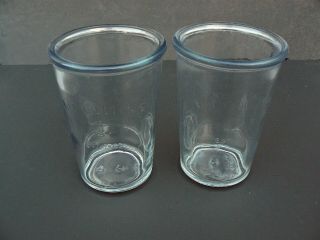 Vintage Anchor Hocking Glass Jar/Cup I.  J.  Collins USA 5.  5 